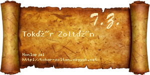 Tokár Zoltán névjegykártya